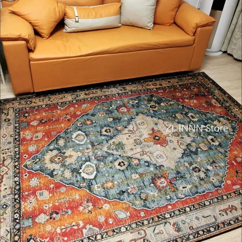 Bohemia oturma odası kilim dekorasyon yatak Deluxe anti kayma paspaslar geniş alan halı salonu İran halısı yıkanabilir