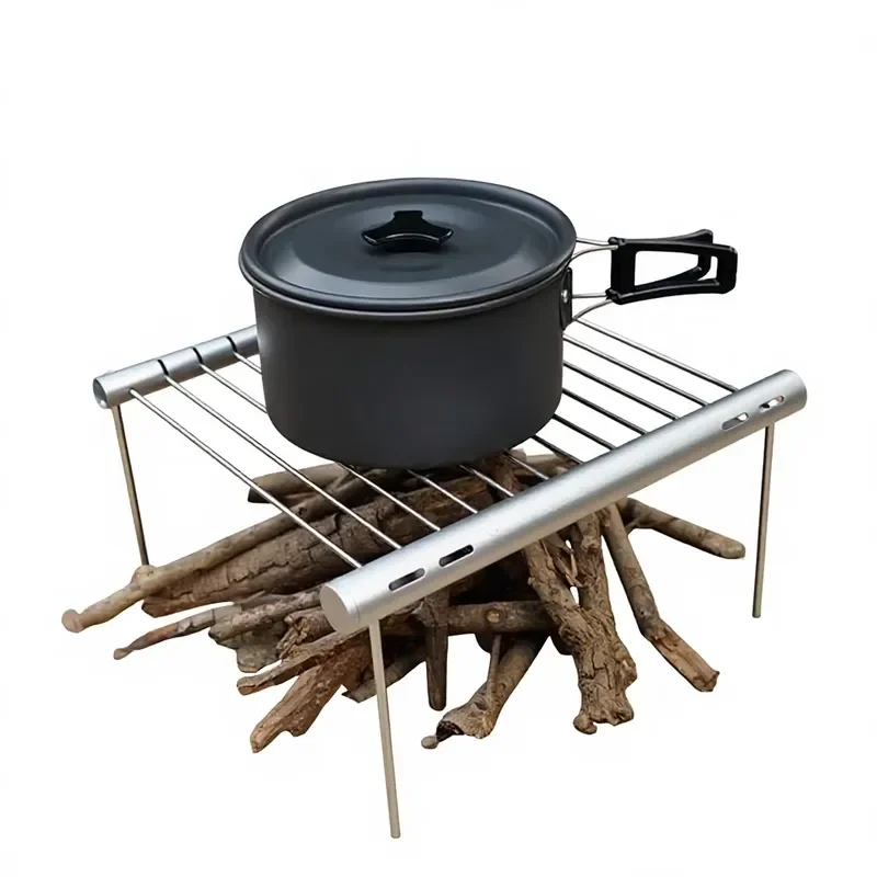 CLS Mini Stainless Steel Tube Grill Portable Charcoal BBQ for Outdoor Camping Picnic Household Cooking Barbecue Tool Portable