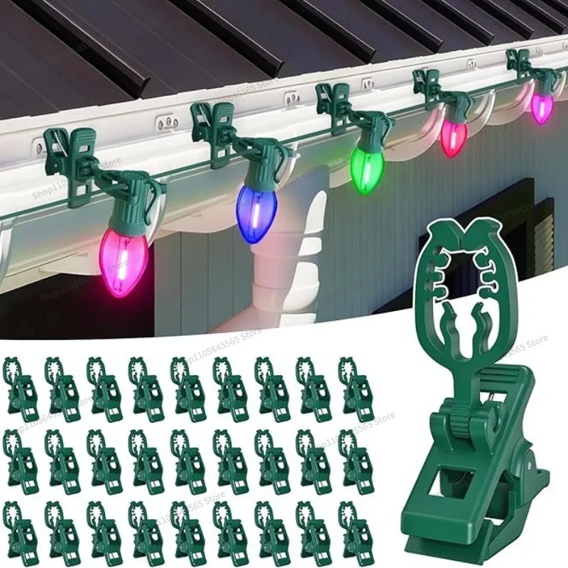For Outdoor Waterproof Light String Fixing Clip, Eaves Plastic Buckle, Holiday Decoration Color Light Hook