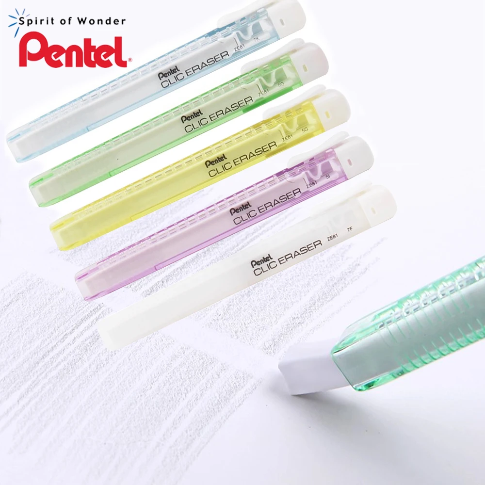 Japão pentel borracha retrátil substituível núcleo menos migalhas esboço importação especial como caneta de couro forma borracha ze81 papelaria