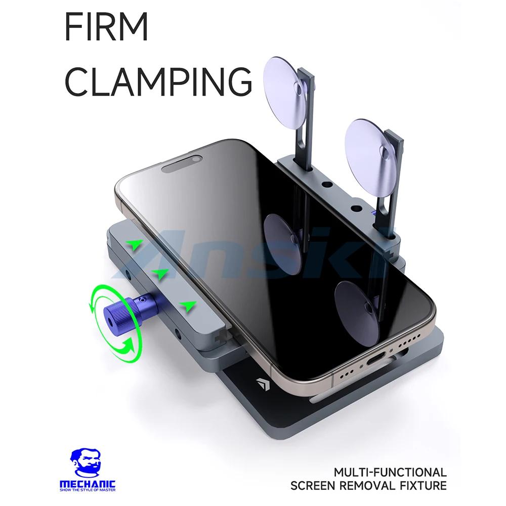 MECHANIC CP8 360° Rotating Screen Removal Fixture Anti-Static Heat Resistant for Phone Pad Screen Repair Tool