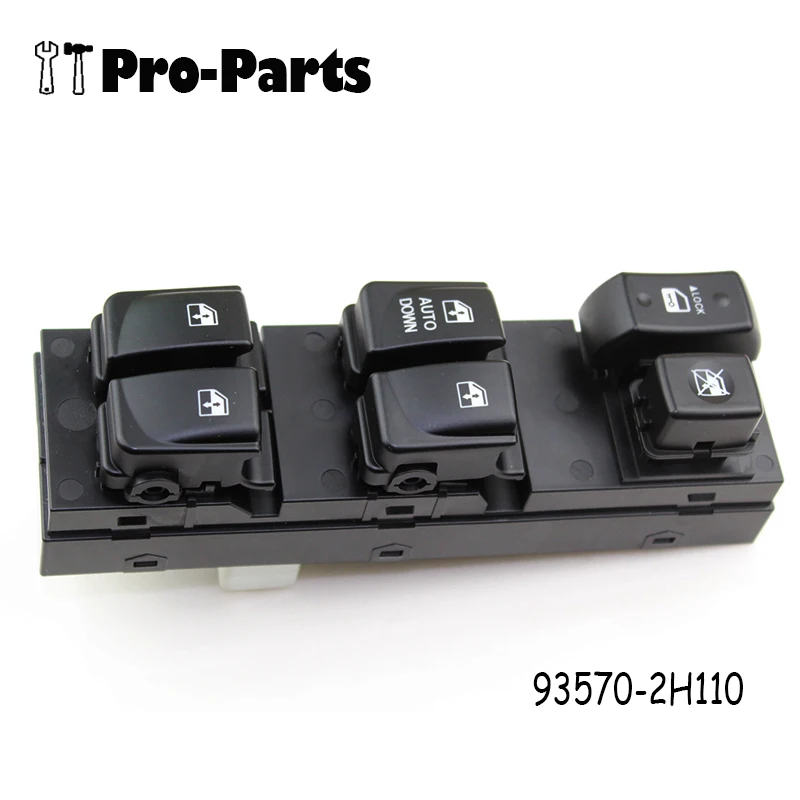 New Driver Side Electric Power Window Control Switch 93570-2H110  935702H110 For Hyundai Elantra Sedan 2007-2010 Front Left