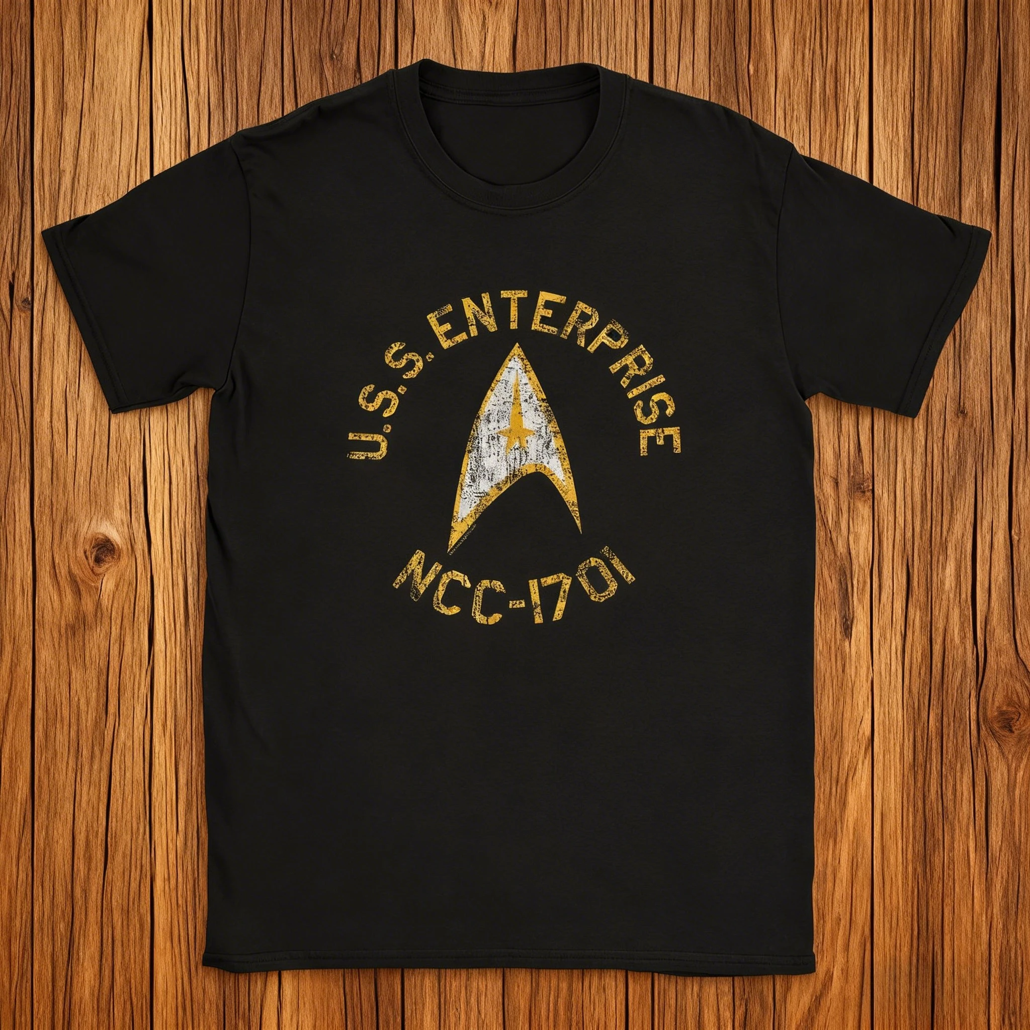 Men Stars Treks Collegiate T Shirt Movie Tv Series Pure Cotton Clothing Casual Short Sleeve Crewneck Tees New Arrival T-Shirt