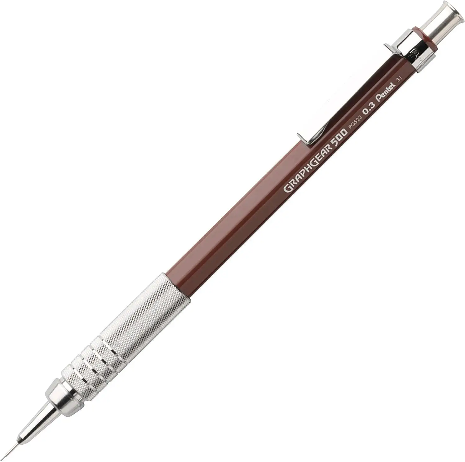 

Professional 0.3mm Mechanical Drafting Pencil, Extra Fine Line, Brown Barrel for Precision Drawing