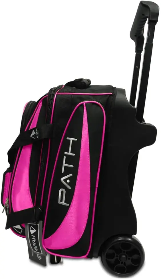 Ball Double Roller Bowling Bag With Large Separate Shoe Compartment (Up To US Mens Size 15) and