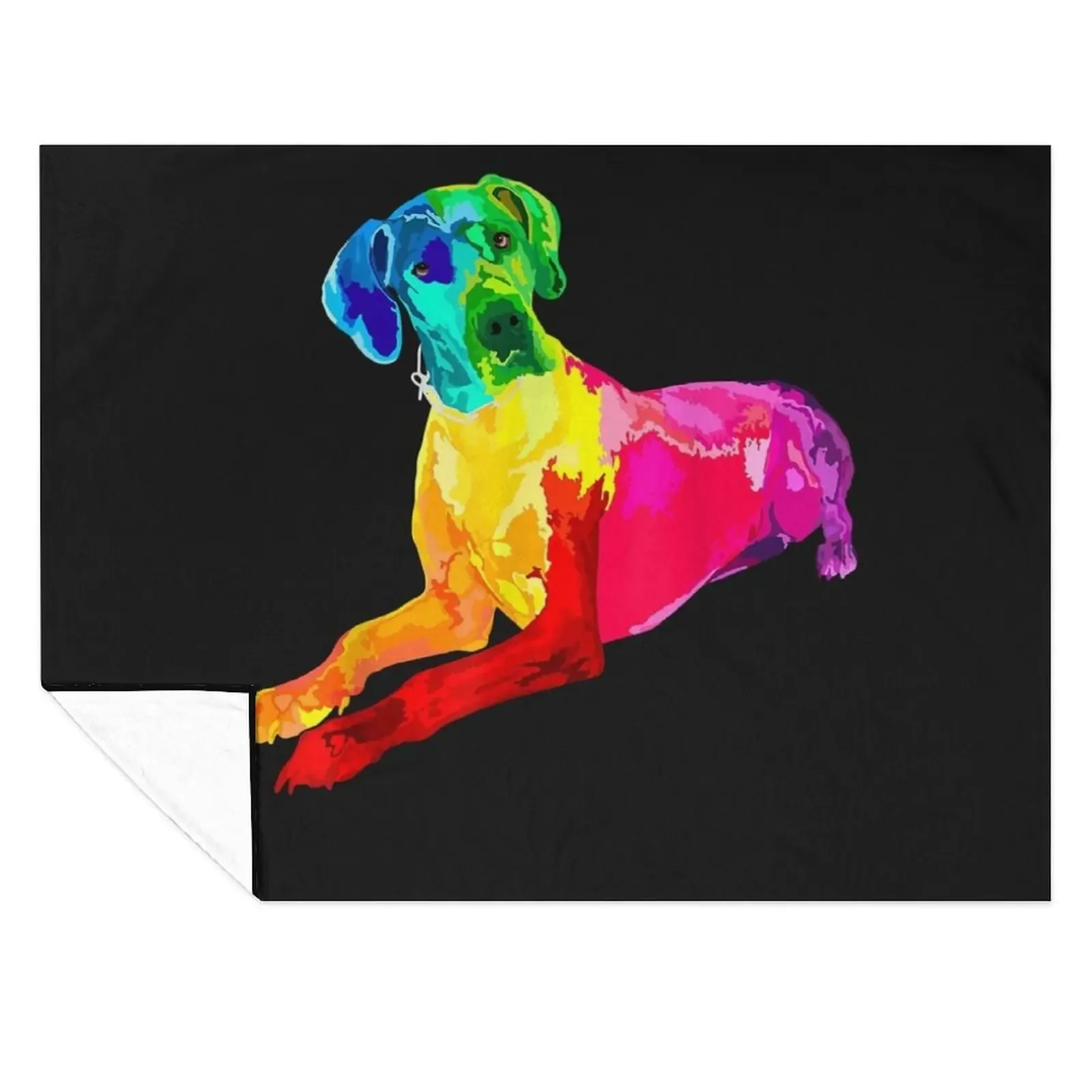 

Dog Lover Gifts Great Dane For Women Colorful Great Dane Men Throw Blanket Furry Bed Fashionable Stuffeds Blankets
