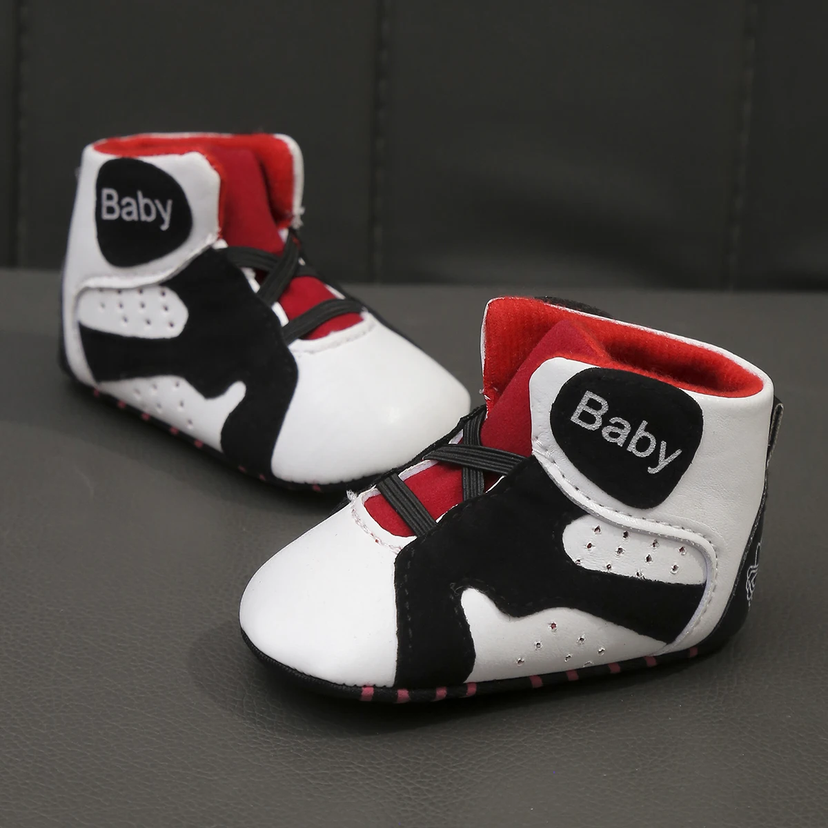 Yibubu Baby Shoes Infant Outdoor Sneakers Newborn Baby Basketball Shoes Non-slip Comfortable Soft Sole First Walking