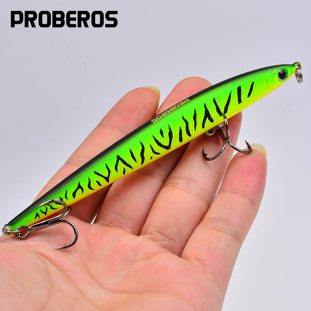 1 Stück bionischer Minnow-Angelköder, harter Köder zum Salzwasserangeln, realistisches Design für erhöhte Fangrate, 5 Farben, 5,20 Zoll/13,2 g