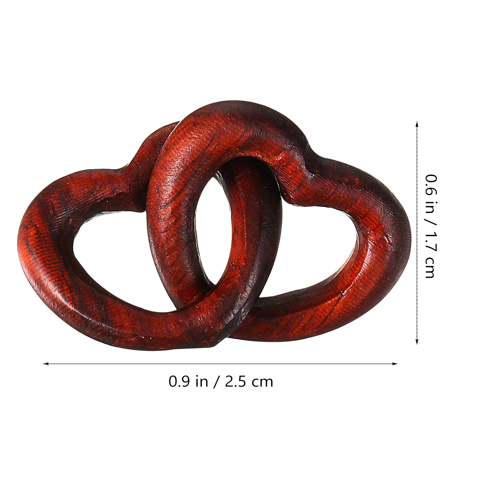 

Wooden Heart Lock Natural Wood Heart-Shaped Craft Romantic DIY Jewelry Decoration Accessory Jewelry Gift Wood Heart