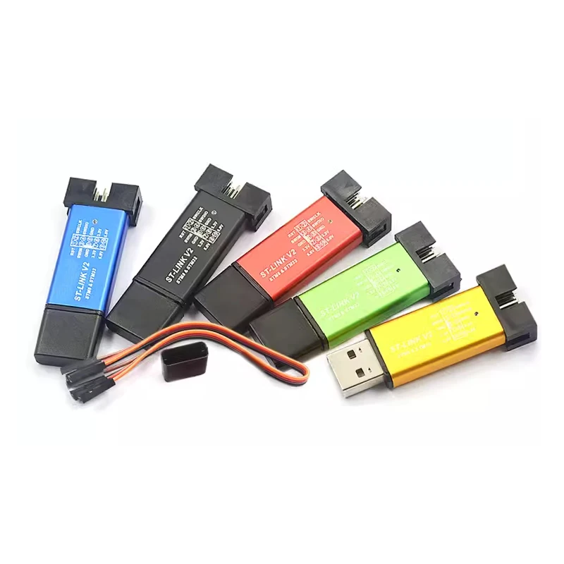 ST LINK Stlink ST-Link V2 Mini STM8 STM32 Simulator Download Programmer Programming With Cover DuPont Cable ST Link V2