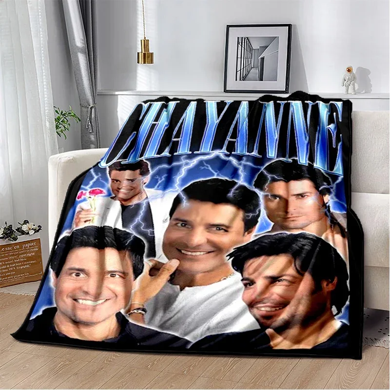 3D Chayanne Puerto Rican Latin Pop Soft Blankets,Keep Warm Throw Blanket Comfortable Blanket for Picnic Beds Sofa Home Bedroom