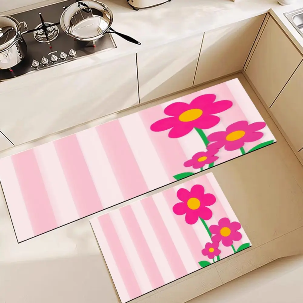 

VIKAMA Warm Flannel Mats in Modern Minimalist Style for Kitchen and Corridor: Ideal for Achieving a Clean Space