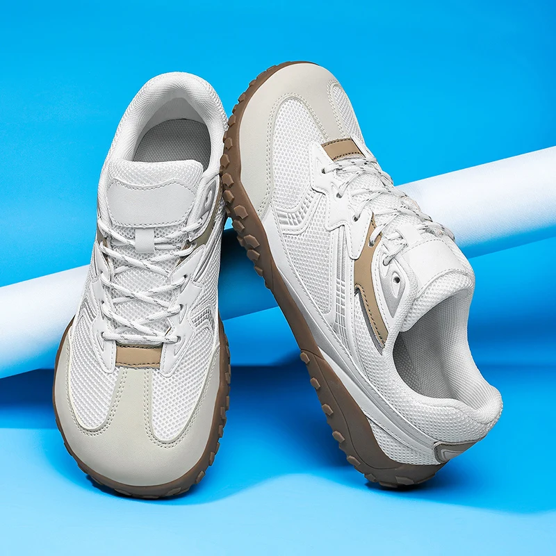 

Новые мужские повседневные кроссовки с широким носком, мягкой подошвой, дышащей сеткой, удобные, для ходьбы, большие размеры до 48