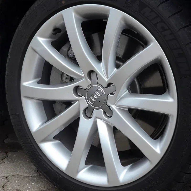 2025 Hot 4 Pz Auto Pneumatico Mozzo Ruota Copertura Centrale Distintivo Decorazione Set Accessori Auto Per Audi serie A1 A3 A4 A4L A5 Q5 A6L A7 A8L