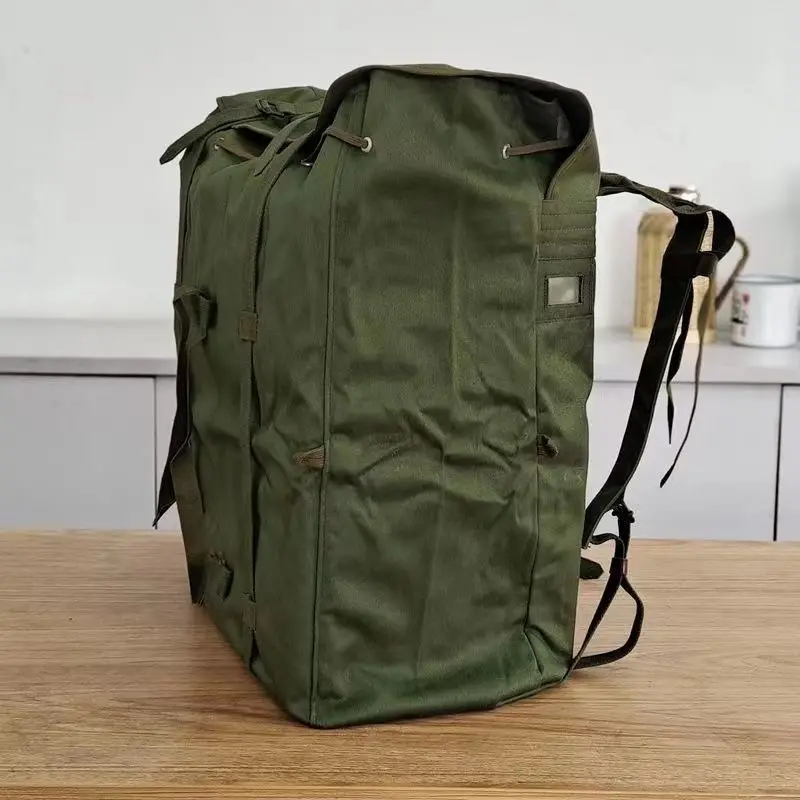 Rainproof Outdoor Backpack 78 Style Double Layer Moisture Proof Bag Vintage Green Travel Rucksack Unisex Retro Sports Bag