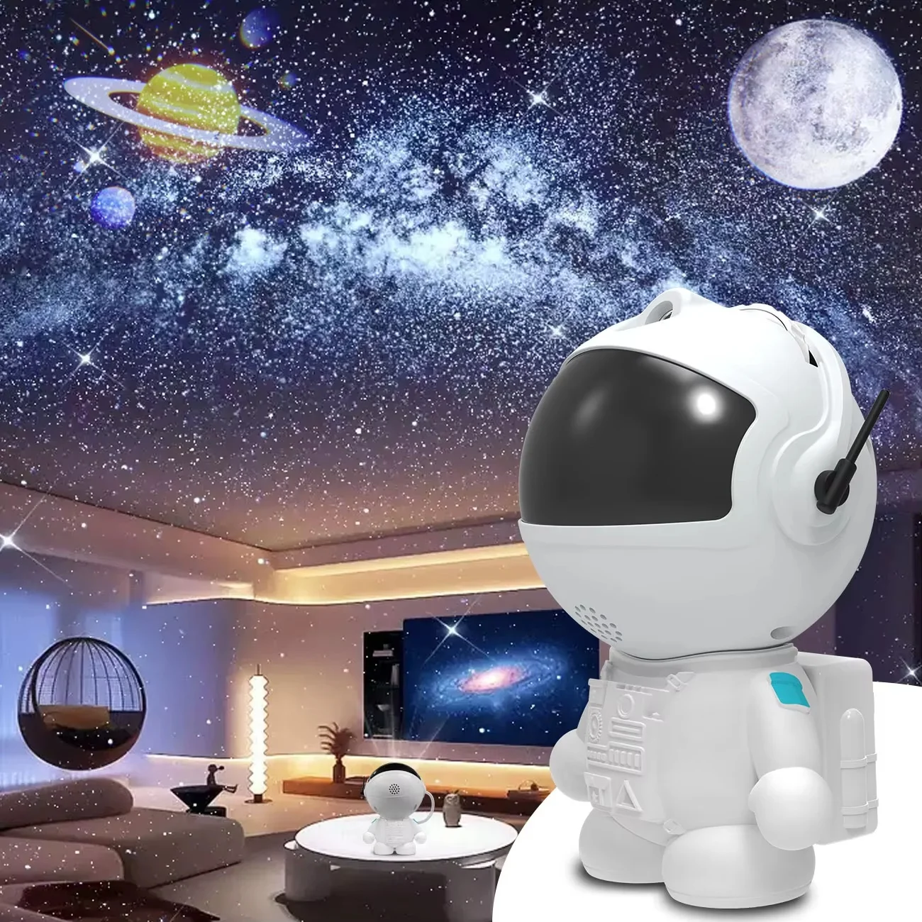 

New Astronaut Galaxy Projector Light 12Film Nebula Starry Sky Night Lamp for Ceiling Bedroom Decor Birthday Christmas Gift