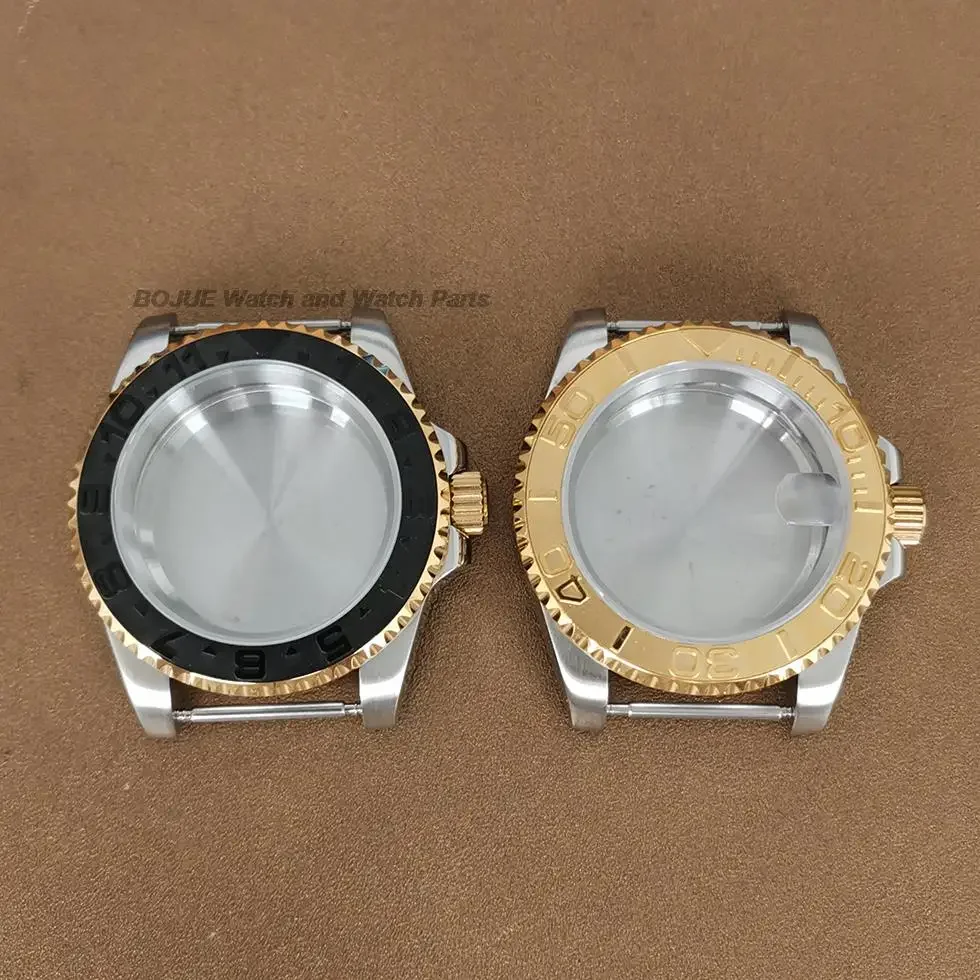 40mm NH35 cassa dell'orologio cassa dell'orologio in acciaio inossidabile vetro zaffiro per Submariner Yachtmaster GMT nh34 nh36 accessori movimento