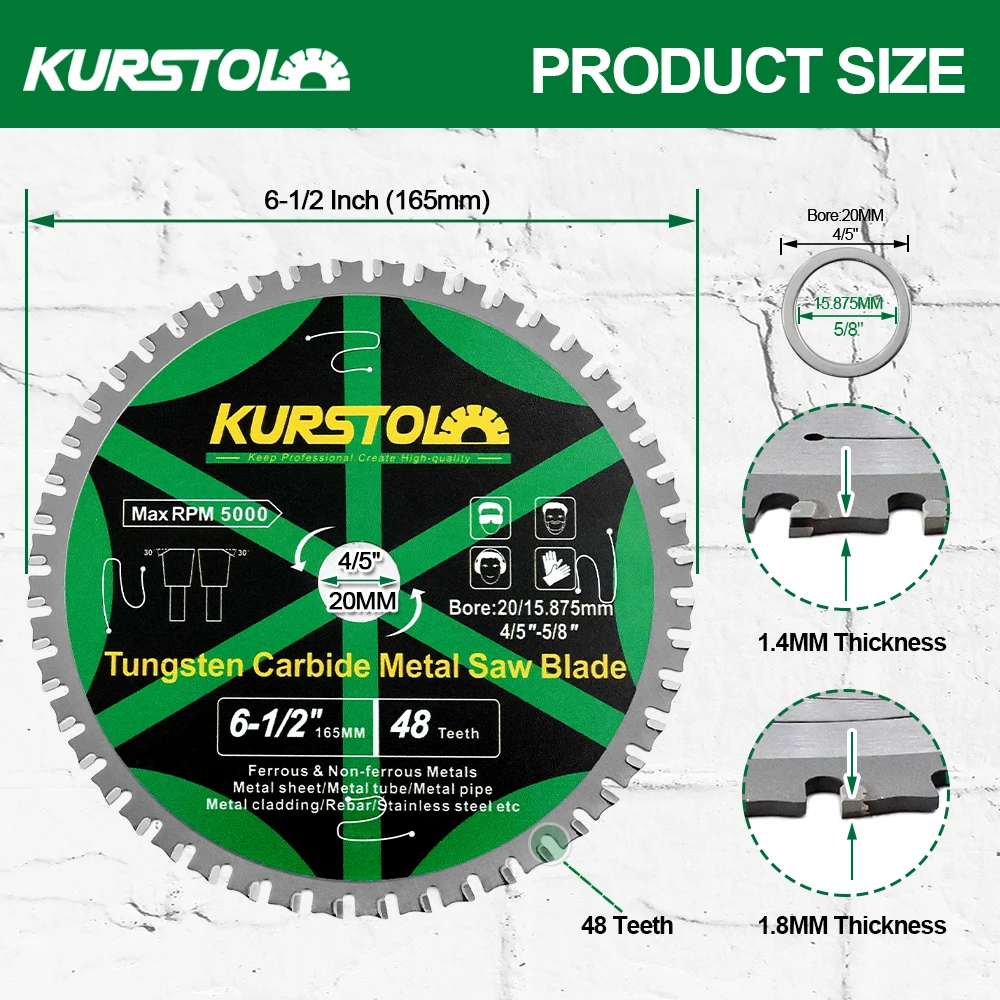 1szt Dia165/184mm Tarcza tnąca Brzeszczot ze stopu do cięcia żelaza Kąt rur stalowych Żelazny pręt stalowy Piła tarczowa Cięcie metalu