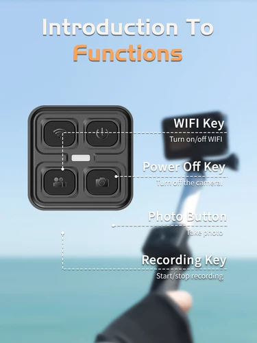 Imagen 2 del producto SJCAM-palo Selfie con Control remoto, monopié de aluminio para SJCAM C300 SJ6 SJ7 Star SJ8PRO SJ8PLUS SJ10 pro SJ10X C200, cámara de acción