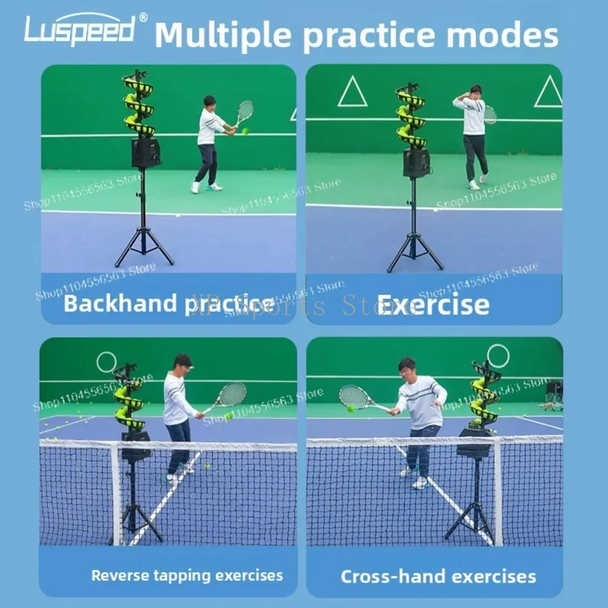 

Tennis & Pickleball Universal Ball Launcher - Self - Serve Machine for Solo Training,Adjustable Ball Feeder for Precise Practice