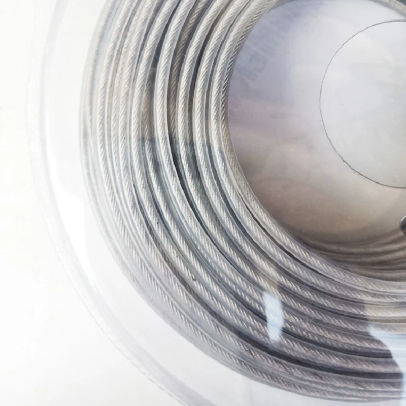 3,0mm x 40M Stahldraht Nylon Rasentrimmer Linie Freischneider Trimmer Seil Rasenmäher Kabel Lange Runde Rolle Gras Ersatzteile