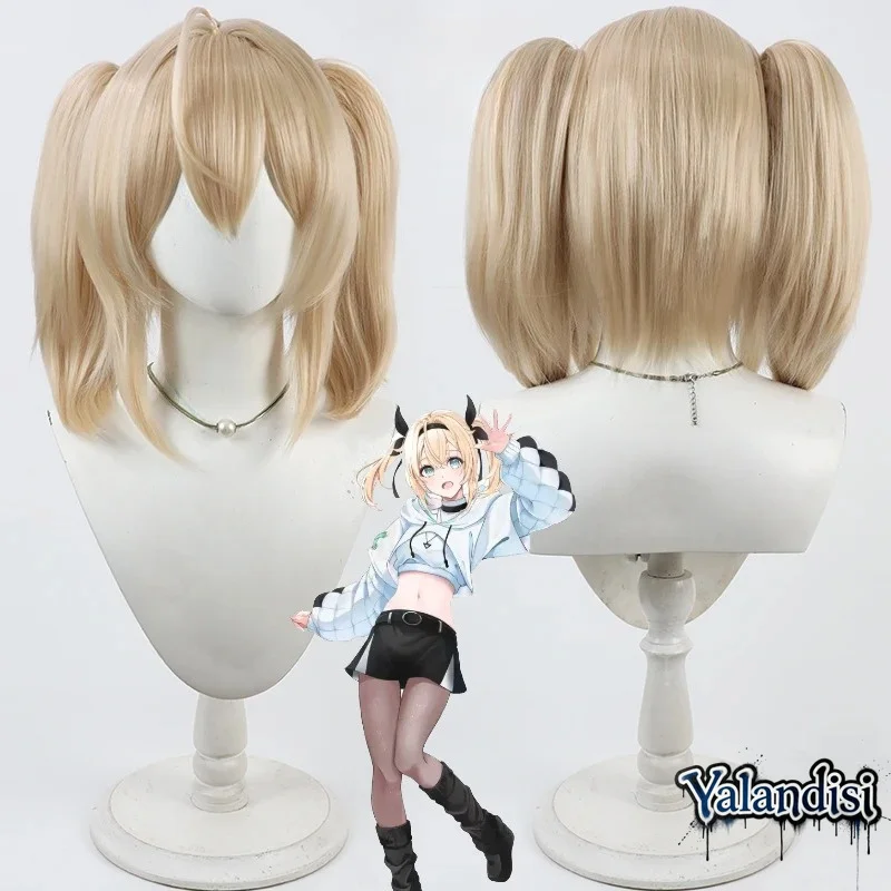 Yalandisi& NIJISANJI Virtual YouTube Vtuber Kazuma Iroha Cos Cosplay Wig Halloween Carnival Party Props Synthetic Hair+Wig Cap
