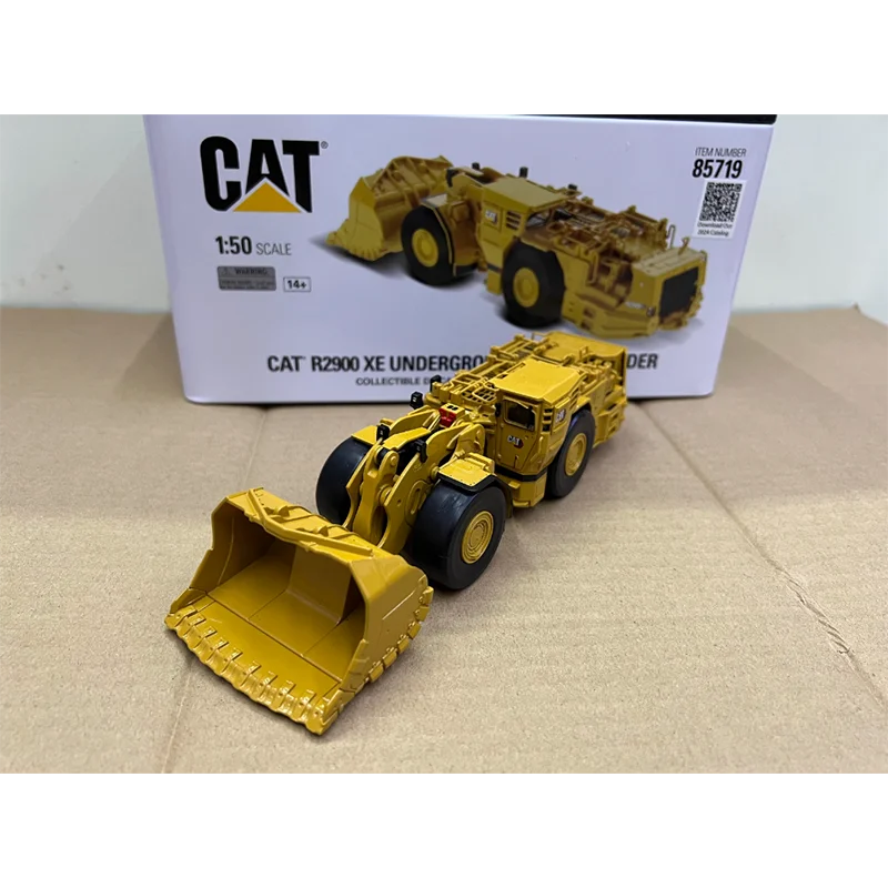 DM 1:50 CAT R2900 XE Underground Mining Loader Alloy Forklift  Model Souvenir Display Boy Gift Collection Vehicle Toy Decoration