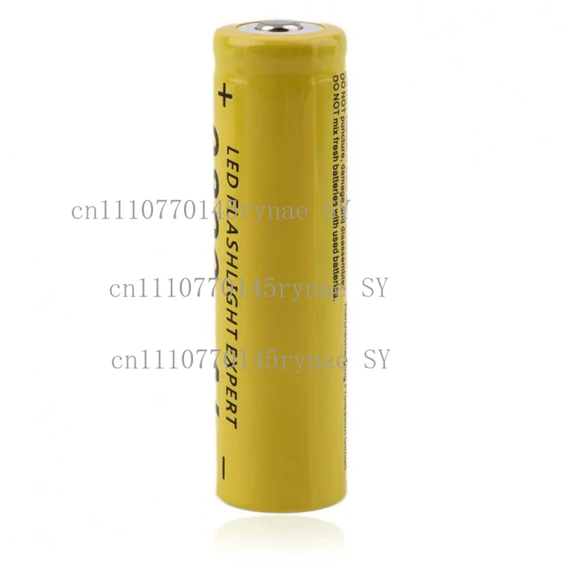 18650 3.7V Rechargeable Li-ion Battery Pointed Top With Charger For Flashlight Fan Street Light Electronic Scale Large Capacity