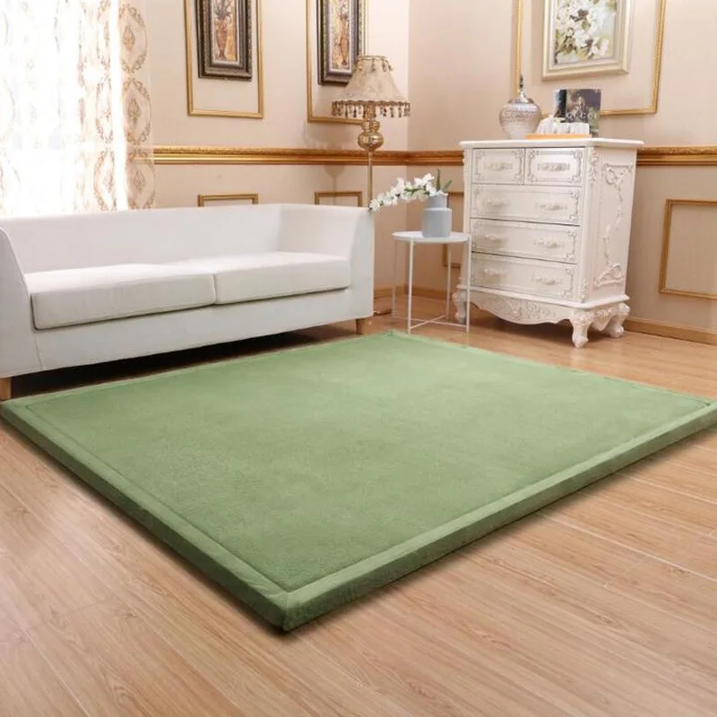 Latest Japanese Style 3CM Thickening Coral Fleece Velvet Mattress Camel Bed Mattress Living Room Tatami Carpet Baby Crawling Mat