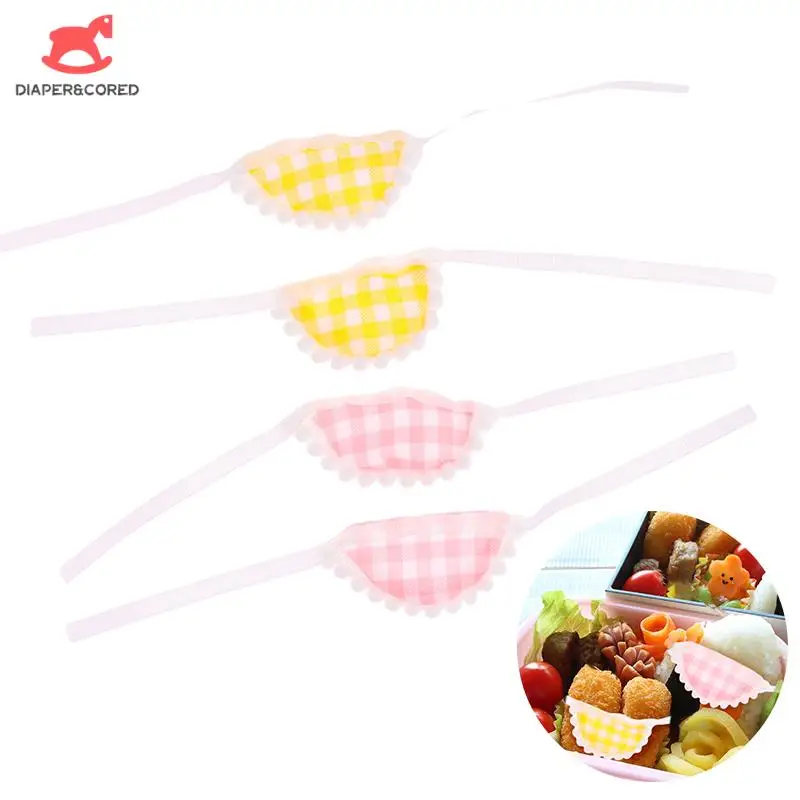 2Pcs Bento Decoration Tool Mini Bibs Lunch Bento Box Decor Dollhouse Miniature Baby Apron Model Doll Decor Toy