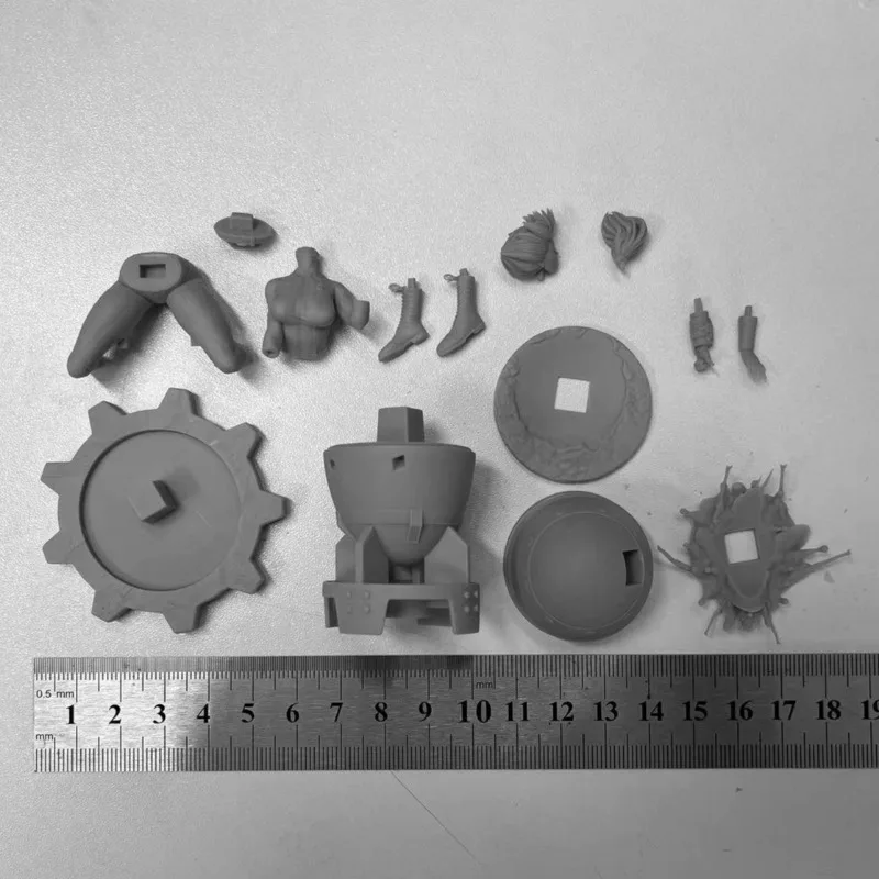 1/24 Scale Resin Figure Assembled Model Kit Radiation Luxi Fantasy Hobby Micro Shrink Statue Toy Unassembled Unpainted DIY Toy