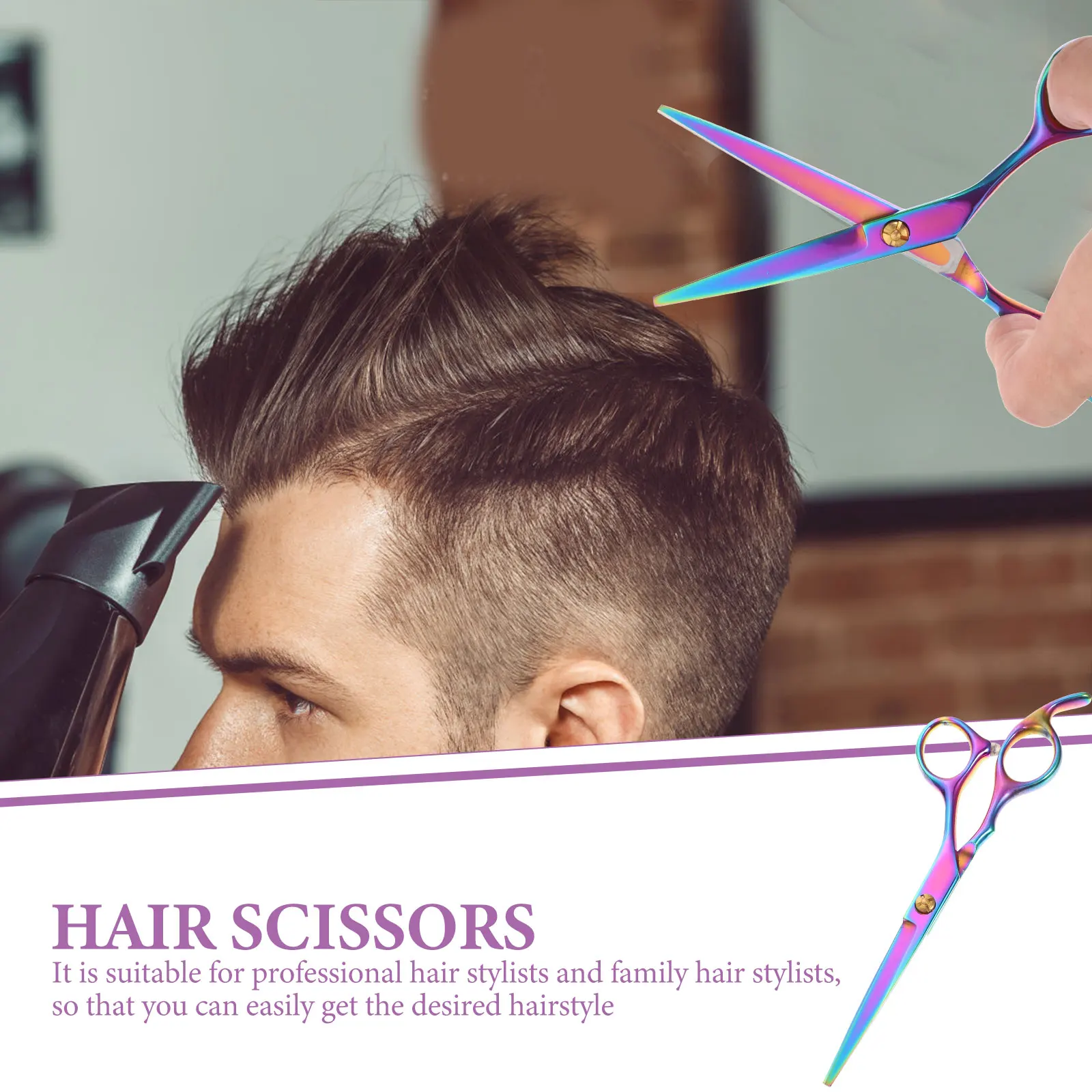 

Hair Scissors Stylist Tools Major Smooth Surface Professional Barber Styling Stainless Steel Layering