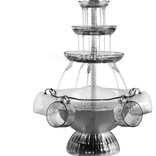 5 glasses of European, American, and Australian, red wine, fountain, can be used for parties, drinks, and large quantities
