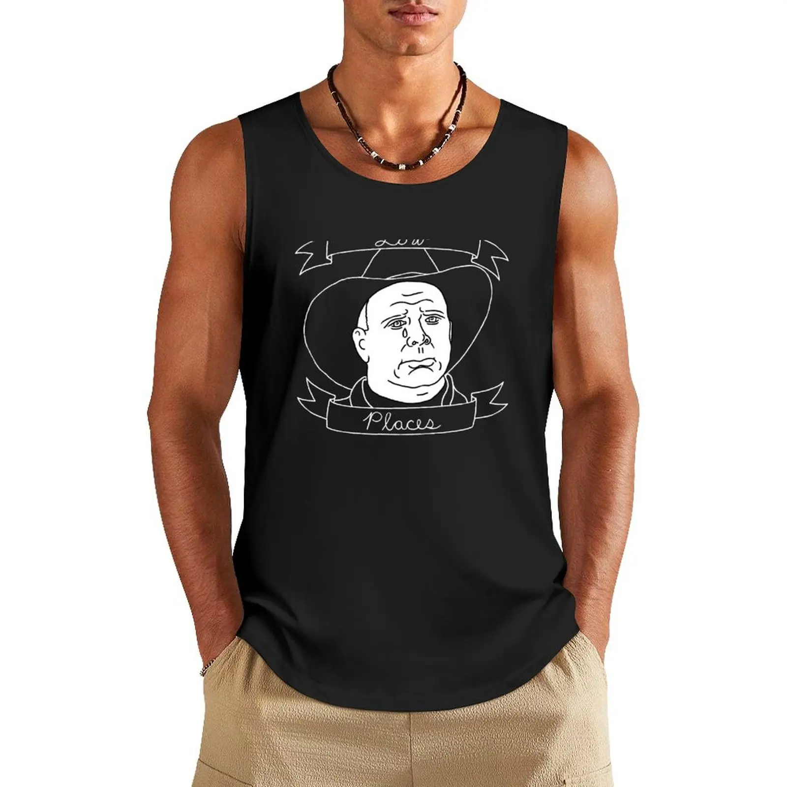 Low Places (Garth Brooks) Tank Top vests for men Men's summer t-shirt muscular man gym clothing men