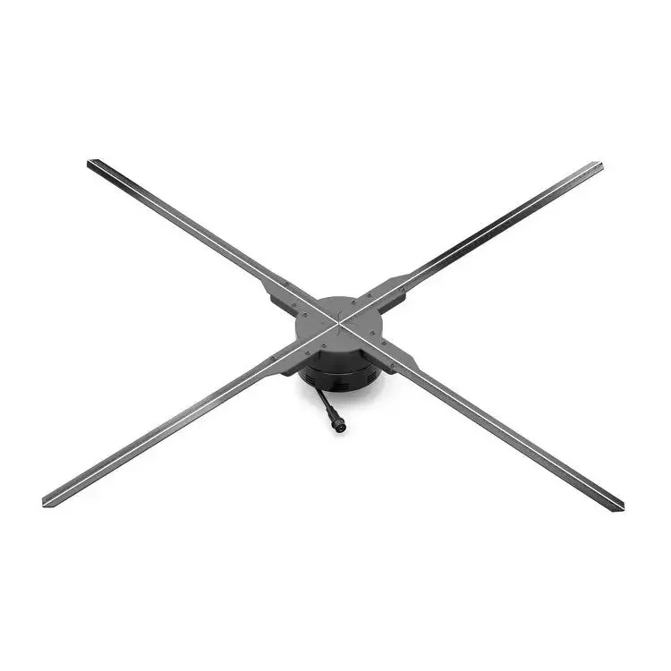 การออกแบบใหม่ล่าสุด 80 ซม. ความละเอียดสูง 4 ใบมีด 3d Wifi โฮโลแกรม 3d พัดลม Led Holographic Display โฮโลแกรม Led พัดลมโฆษณา