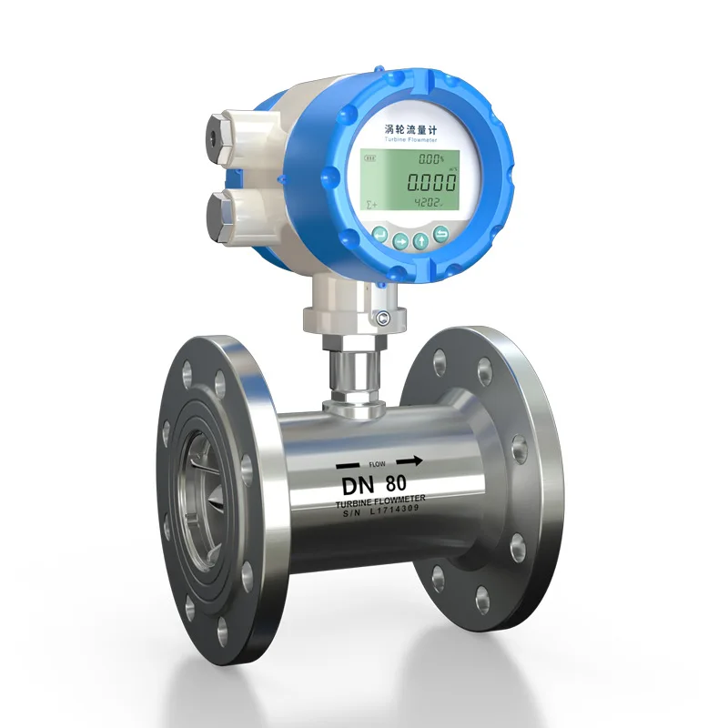 LWGY Turbine Flowmeter Liquid Sensing Water Vapor Diesel Alcohol Methanol Quantitative Filling Intelligent Flow Meter
