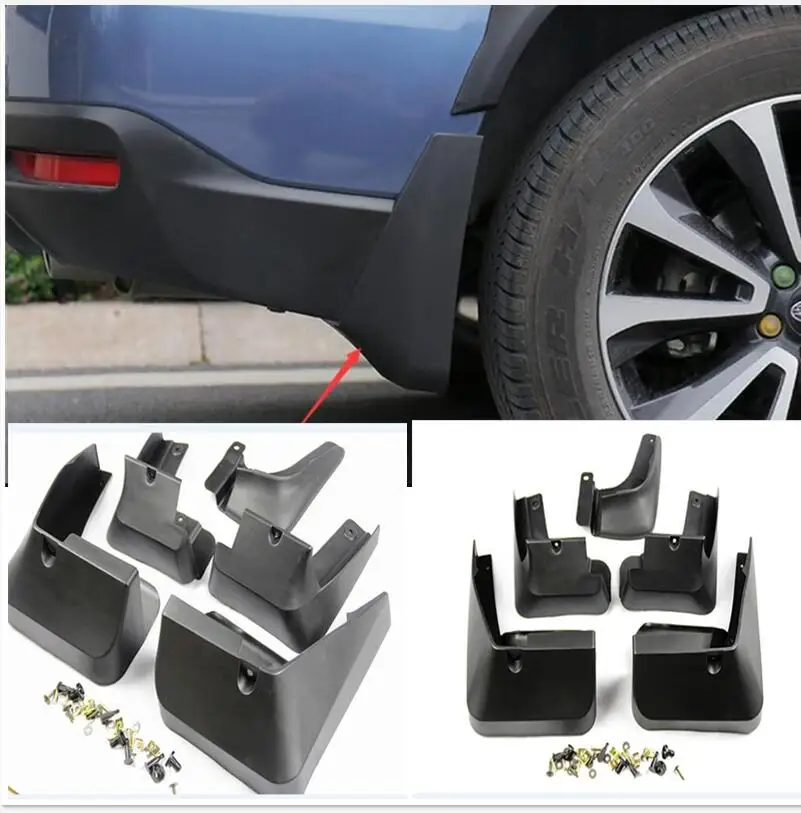 Front Mud Flaps Splash Guards fender for Wheel Eyebrow Round Arc for Subaru Forester 2013 2014 2015 2016 2017 year