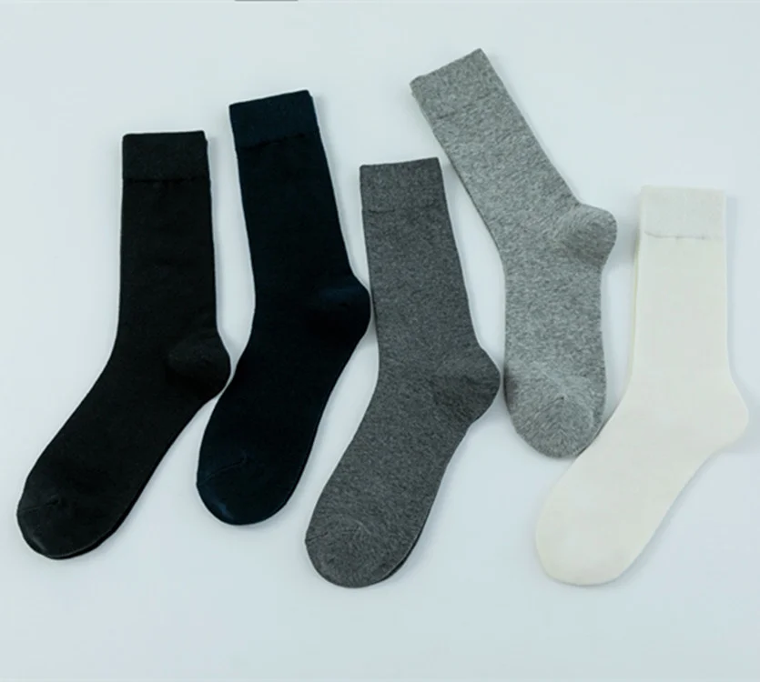 

Men's Cotton Socks New Style Black Business Men Sock Soft Breathable Summer Winter for Male Socks Size 38-45