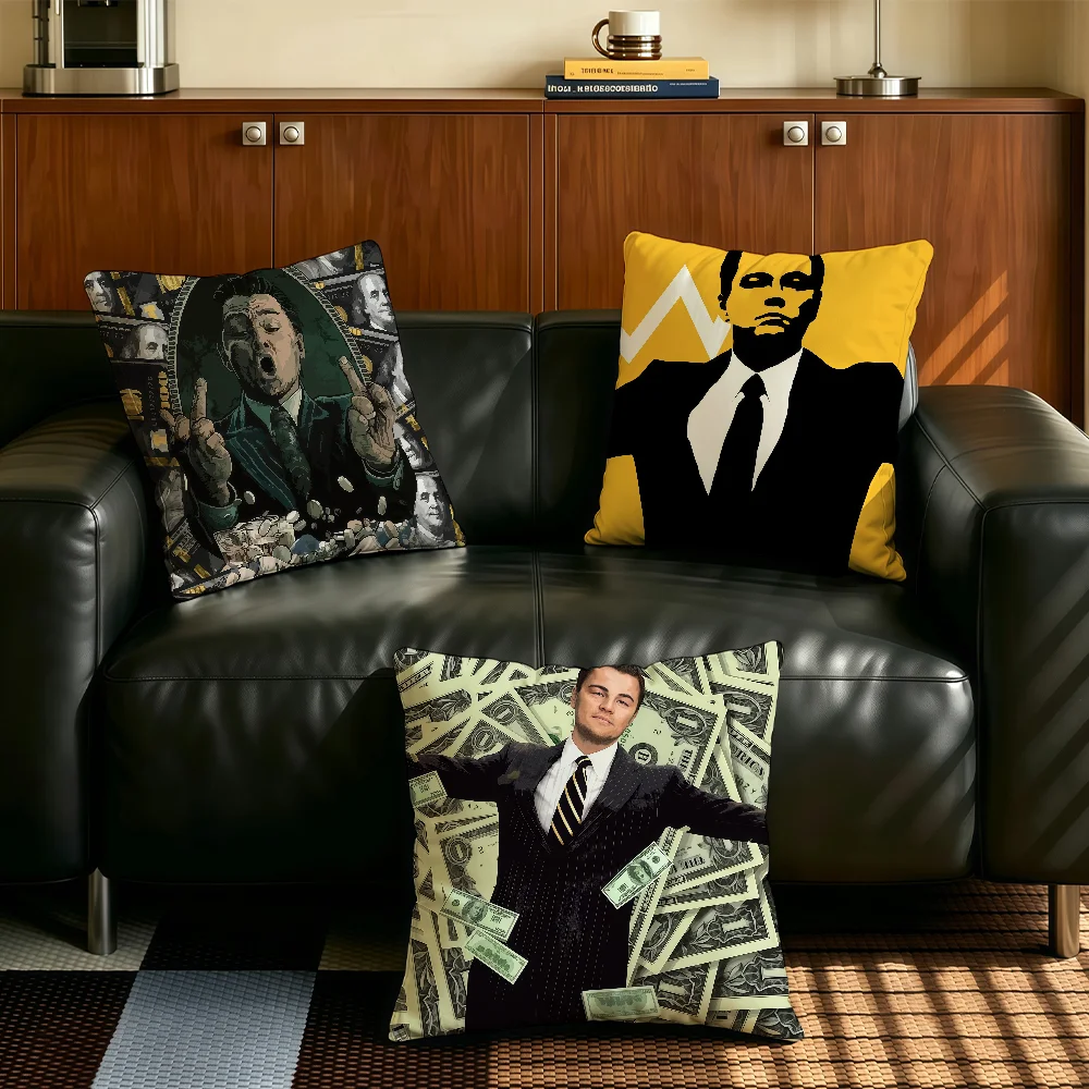 The W-Wolf of Wall S-Street cushion cover Comfortable Decorative For Bedroom Living room Dormitory Picnic and Holiday Decoration