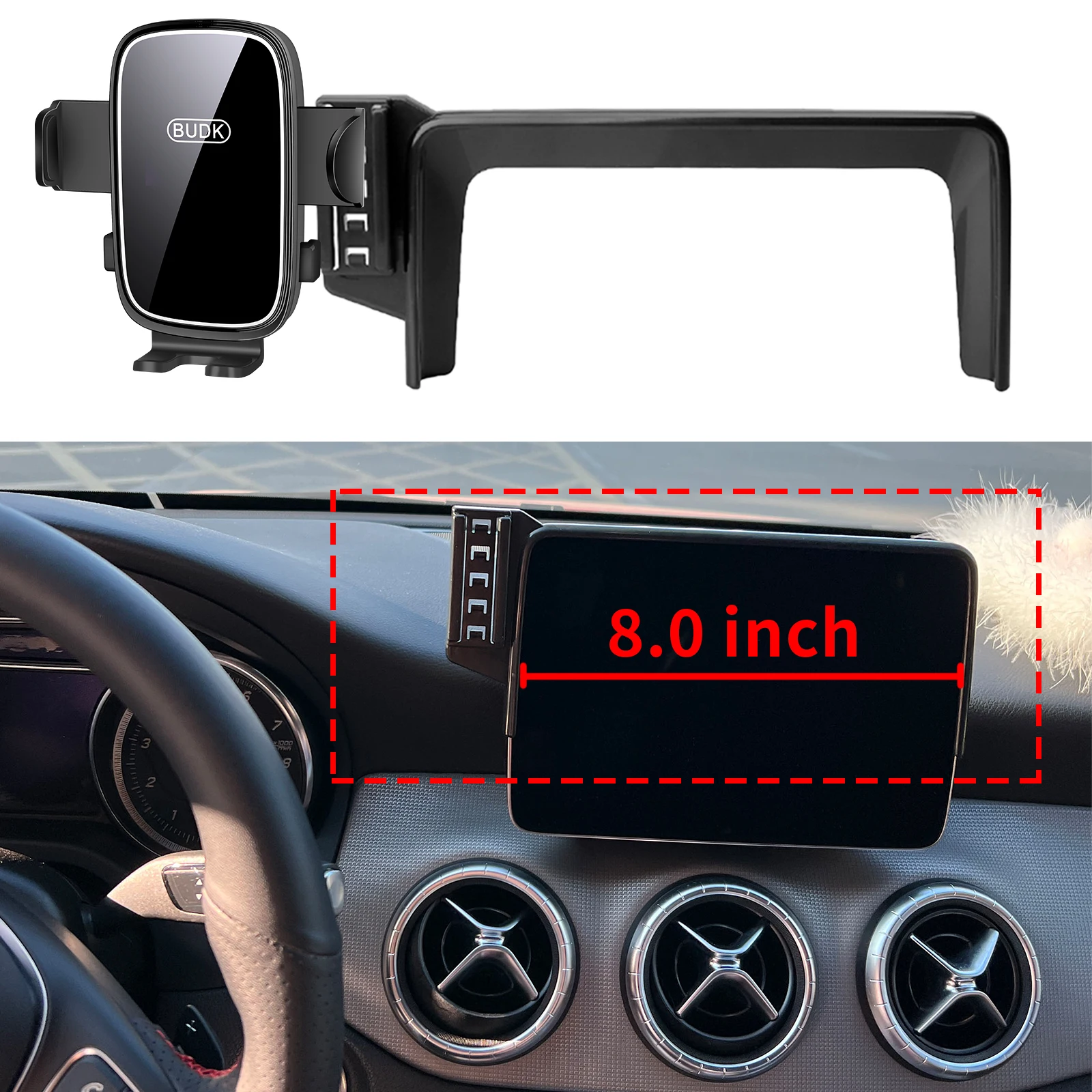 

fit for Mercedes-Benz CLA 2016-2019 C117 (8.0in) Custom Fit Phone Holder Mount Dashboard Screen Base No Drill Car​​ accessoires