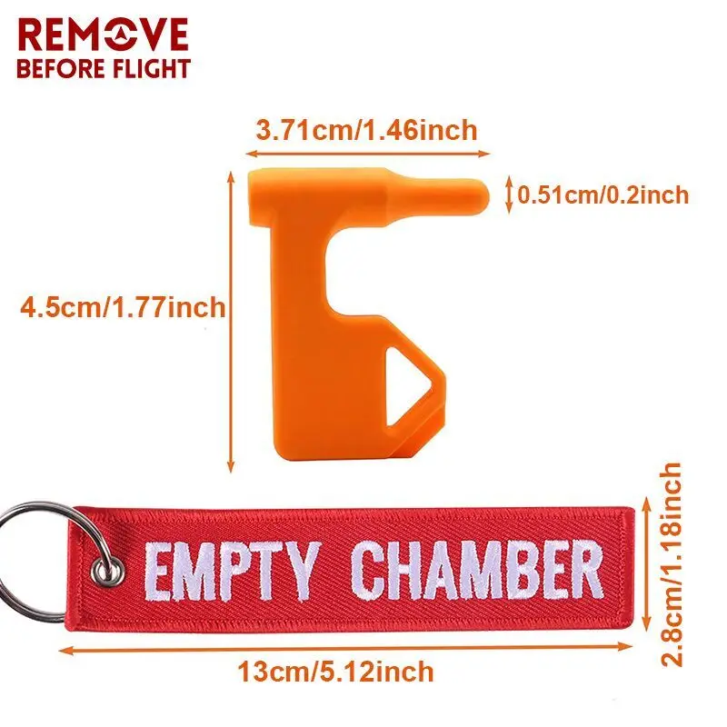 5PCS/Set New Tactical Chamber Safety Flag Includes Built-in Flathead Tool Hunting Accessories