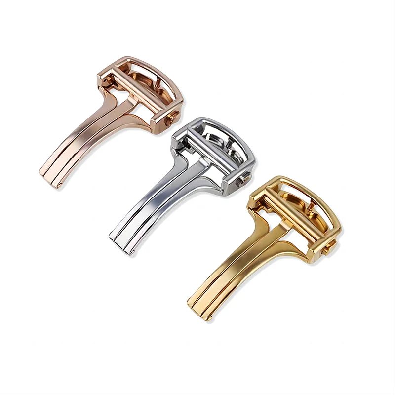 High Quality Stainless Steel Watch Buckle For Cartier Santos Blue Ballon PASHA Series New Folding Buckle Metal watch Buckle 18mm