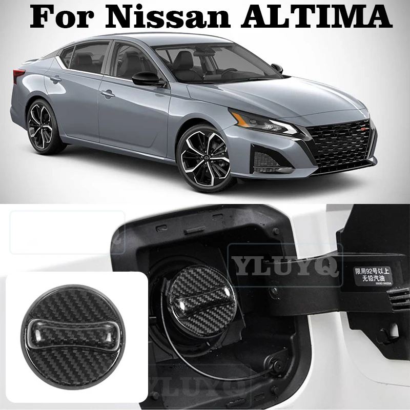 

For NISSAN ALTIMA Real Hard Carbon Fiber Bluebird-Sylphy CX-TRAIL inner Fuel Tank Cover Accessories Stickers 2024 2025