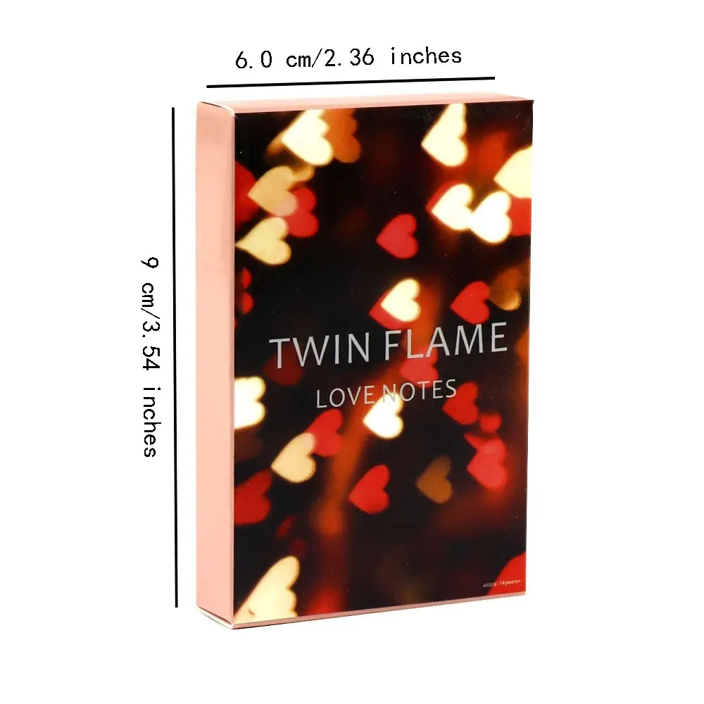 Twin Flame Love Notes Oracle Card Leisure Fortune Divination Party Entertainment Chess Card Game Tarot 45 Card Deck