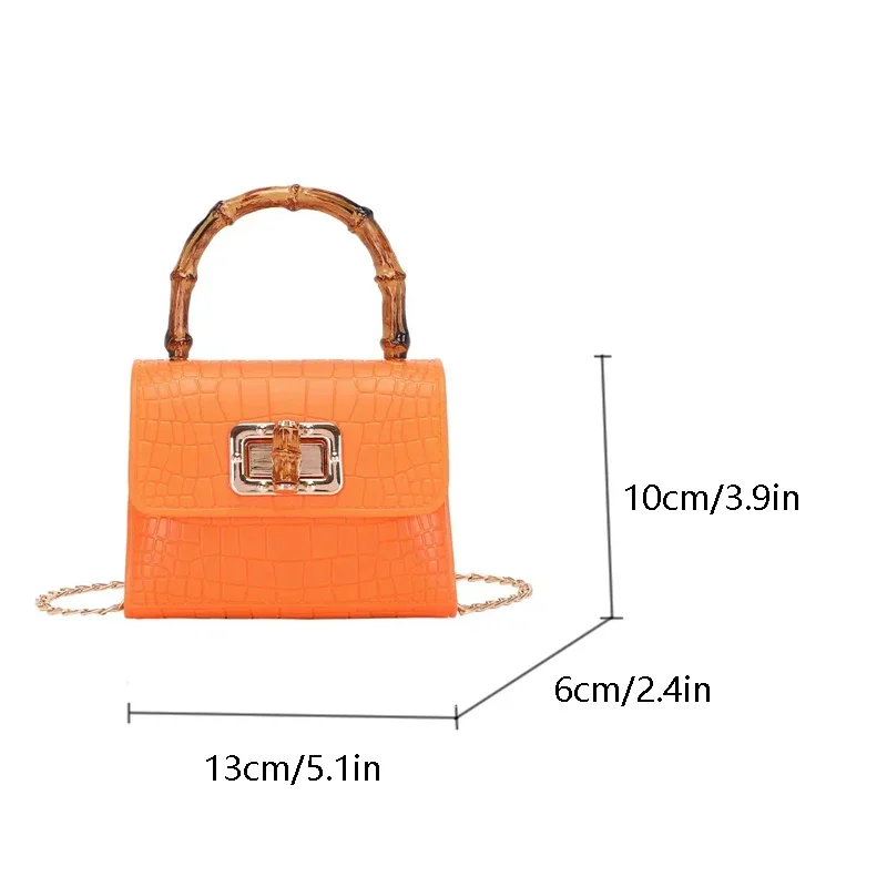 Women Mini Bag New Jelly Handbag Crocodile Small Crossbody Bag Kids Children Little Girls Bolsos Purses and Handbags