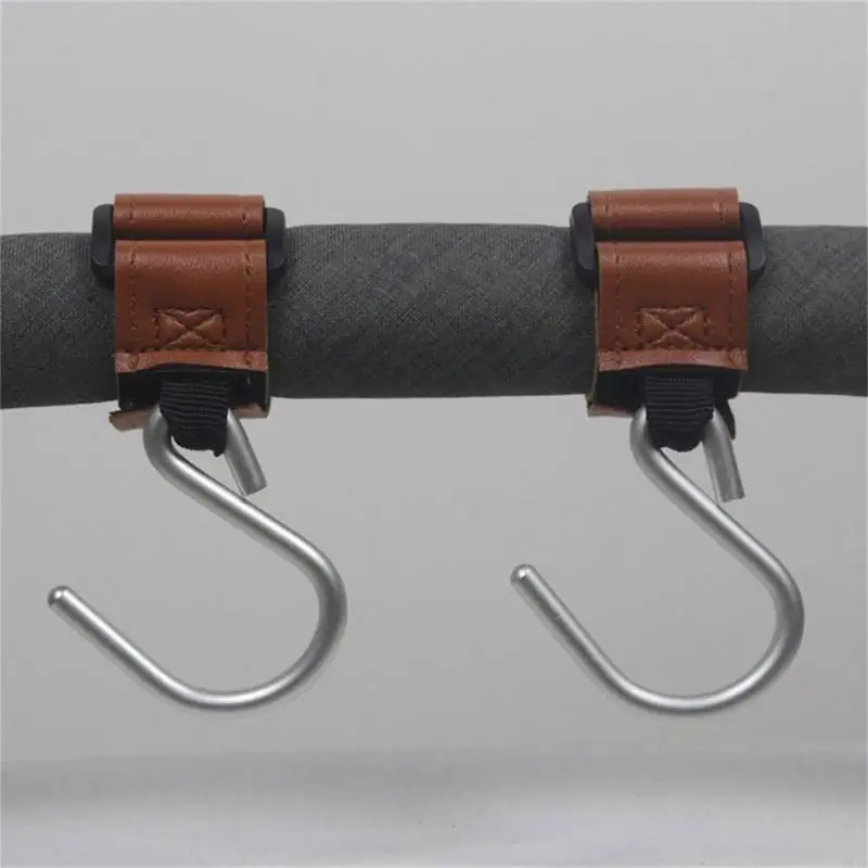 

N1HB 2pcs Baby Croller Hook Pu и алюминиевый сплав -коляска Heavy Duty Croller Hook