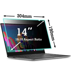 14 Inch (16:10)-304*190Mm Computer Anti-Glare Hoge Helderheid Verwijderbare Laptop Scherm Privacy Filter Beschermer