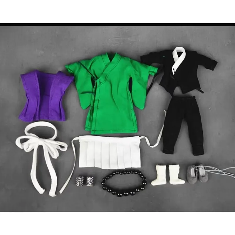 1/12 Scale Soldier Clothes Monk Sha Dress Up Prayer Beads Clothes Suit Model for 6'' Action Figures Body Accessory