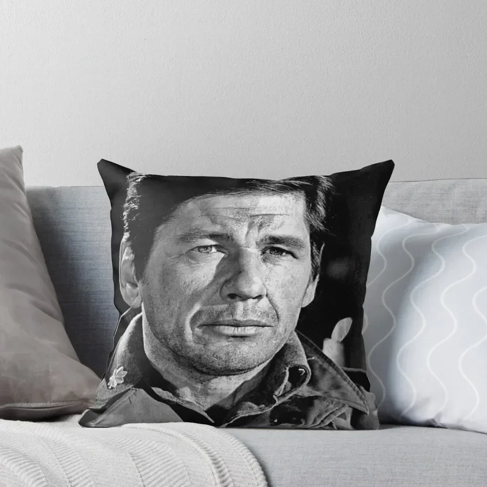 Charles Bronson Throw Pillow pillow cover christmas Christmas Pillows pillow