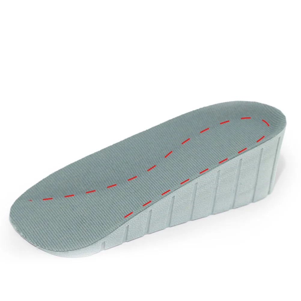 

1 Pair 1.5Cm Height Increase Insole Invisible Insoles For Men Women Suede Non-Slip Shock-Absorb Heel Lift Insert Fit All Shoes